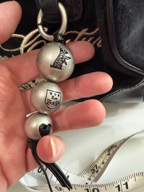 Juicy Couture Velvet Purse Bag Black New with tags - Picture 14 of 14